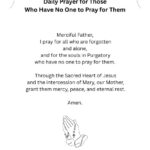 Daily Prayer for those who have no one to pray for them PDF