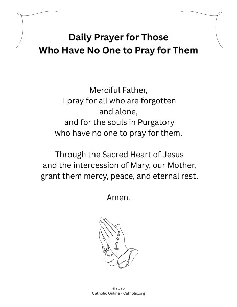 Daily Prayer for those who have no one to pray for them PDF