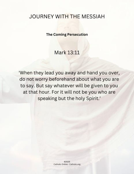 Journey with the Messiah - Mark 13.11 pdf