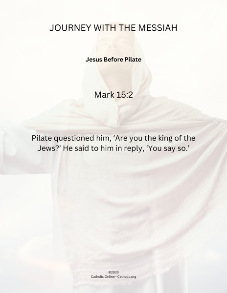 Journey with the Messiah - Mark 15.2 pdf