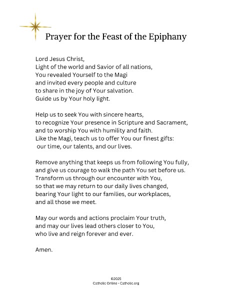 Prayer for the Feast of the Epiphany pdf