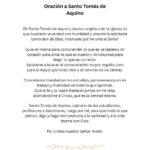Oración a Santo Tomás de Aquino - Prayer to St. Thomas Aquinas (In Spanish) pdf