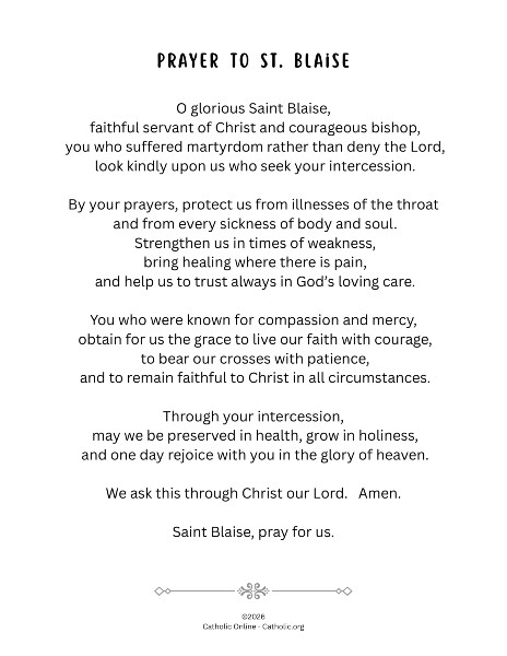 Prayer to St. Blaise pdf