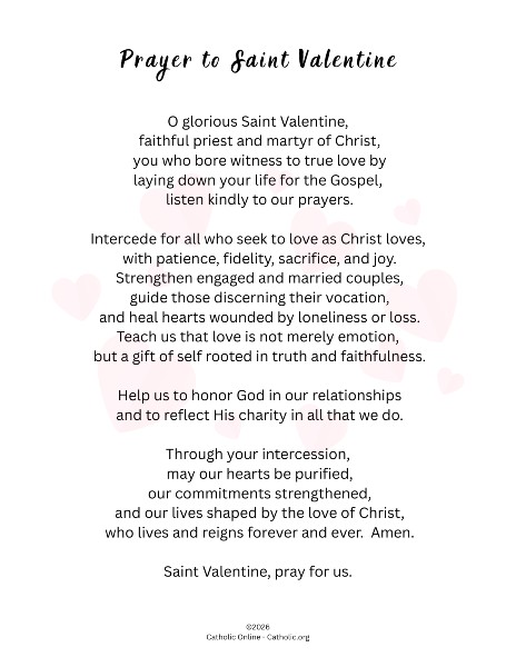 Prayer to Saint Valentine pdf