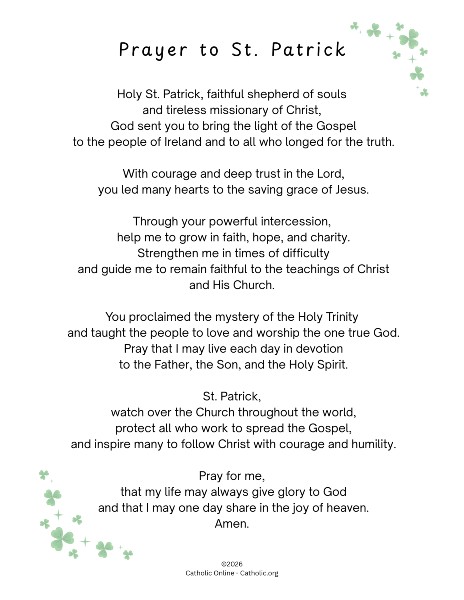 Prayer to St. Patrick pdf