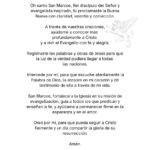 Oración a San Marcos Evangelista - Prayer to St. Mark the Evangelist in Spanish PDF