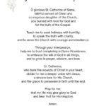 Prayer to St. Catherine of Siena pdf