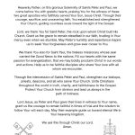 A Prayer for the Solemnity of Saints Peter and Paul pdf