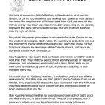 A Prayer to Saint Augustine of Hippo PDF