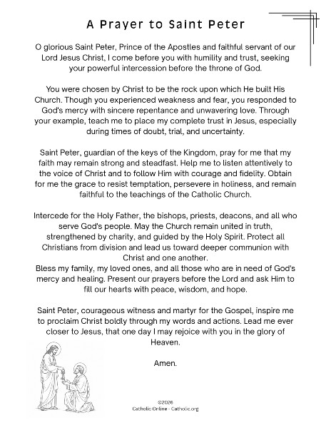 A Prayer to Saint Peter pdf