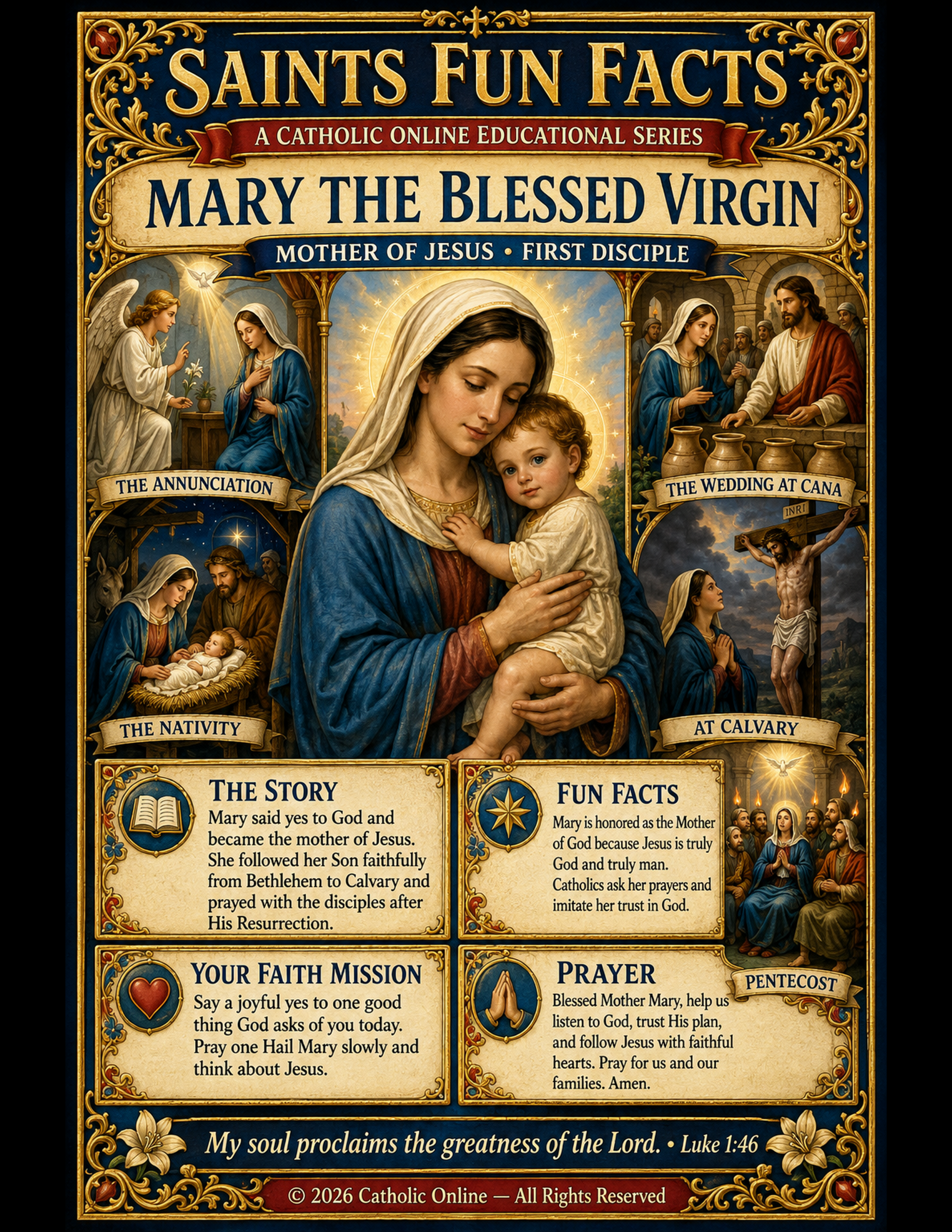 Mary the Blessed Virgin Fun Fact Image