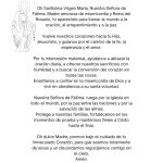 Oración a Nuestra Señora de Fátima - Prayer to Our Lady of Fatima in Spanish pdf