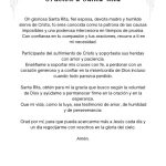 Oración a Santa Rita - Prayer to St. Rita in Spanish pdf