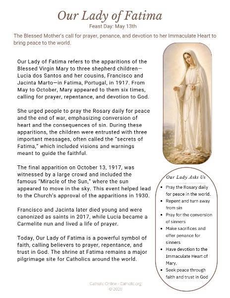 Our Lady of Fatima Bio pdf