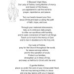 Prayer to Our Lady of Fatima pdf