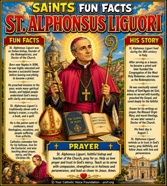 Saint Alphonsus Liguori – Saints Fun Facts (FREE PDF)