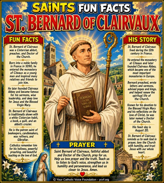 Saint Bernard of Clairvaux – Saints Fun Facts (FREE PDF)