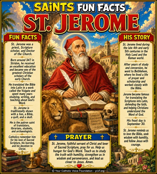 Saint Jerome – Saints Fun Facts (FREE PDF)