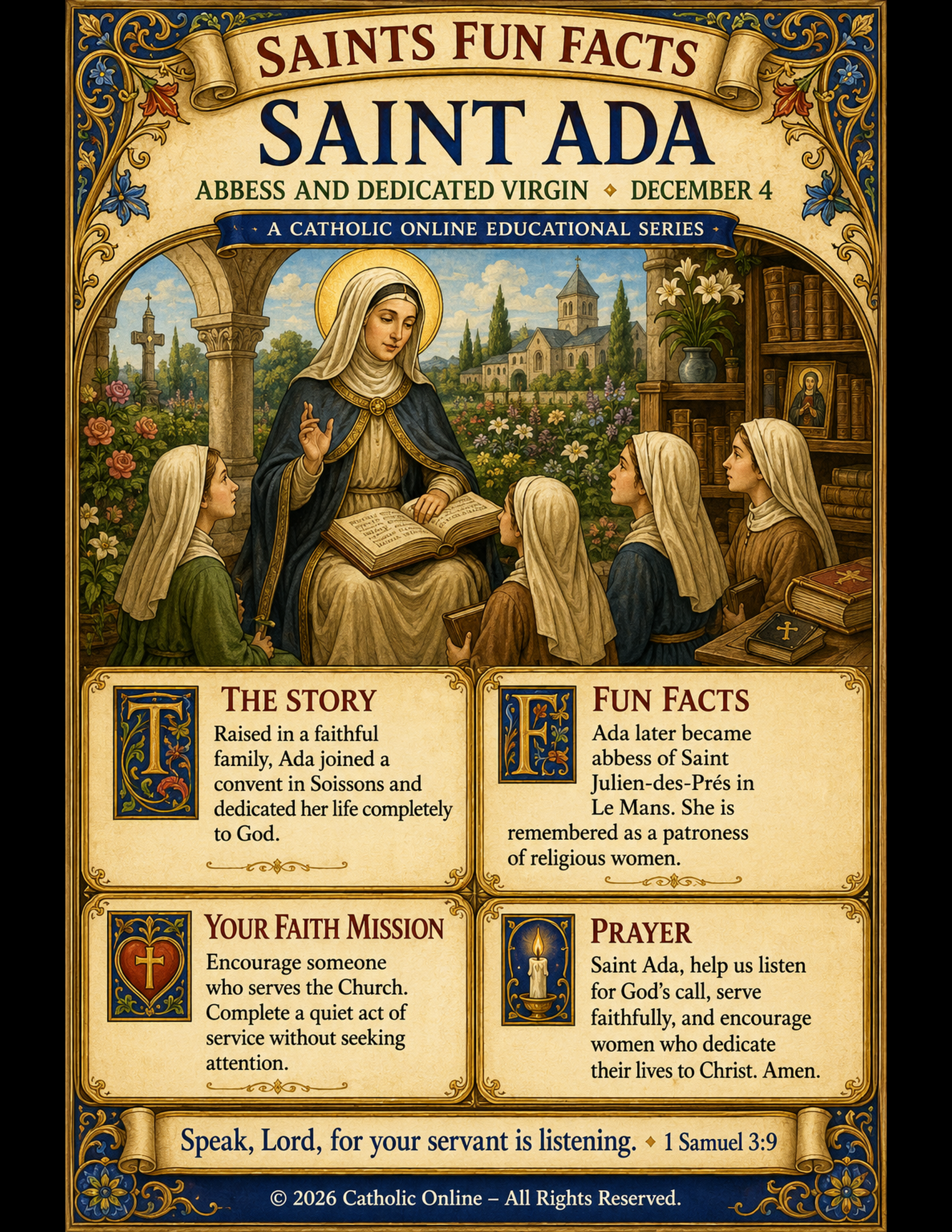 St. Ada Fun Fact Image