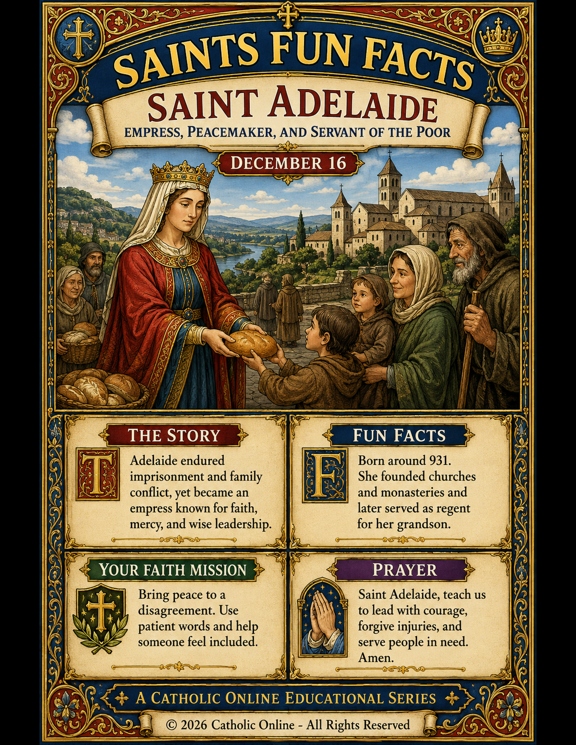 Saints Fun Facts for St. Adelaide