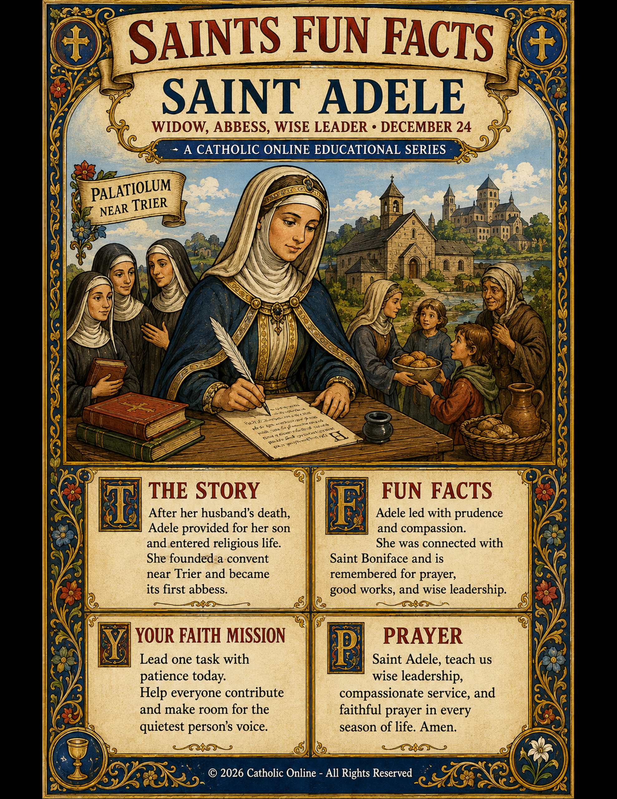 Saints Fun Facts for St. Adele