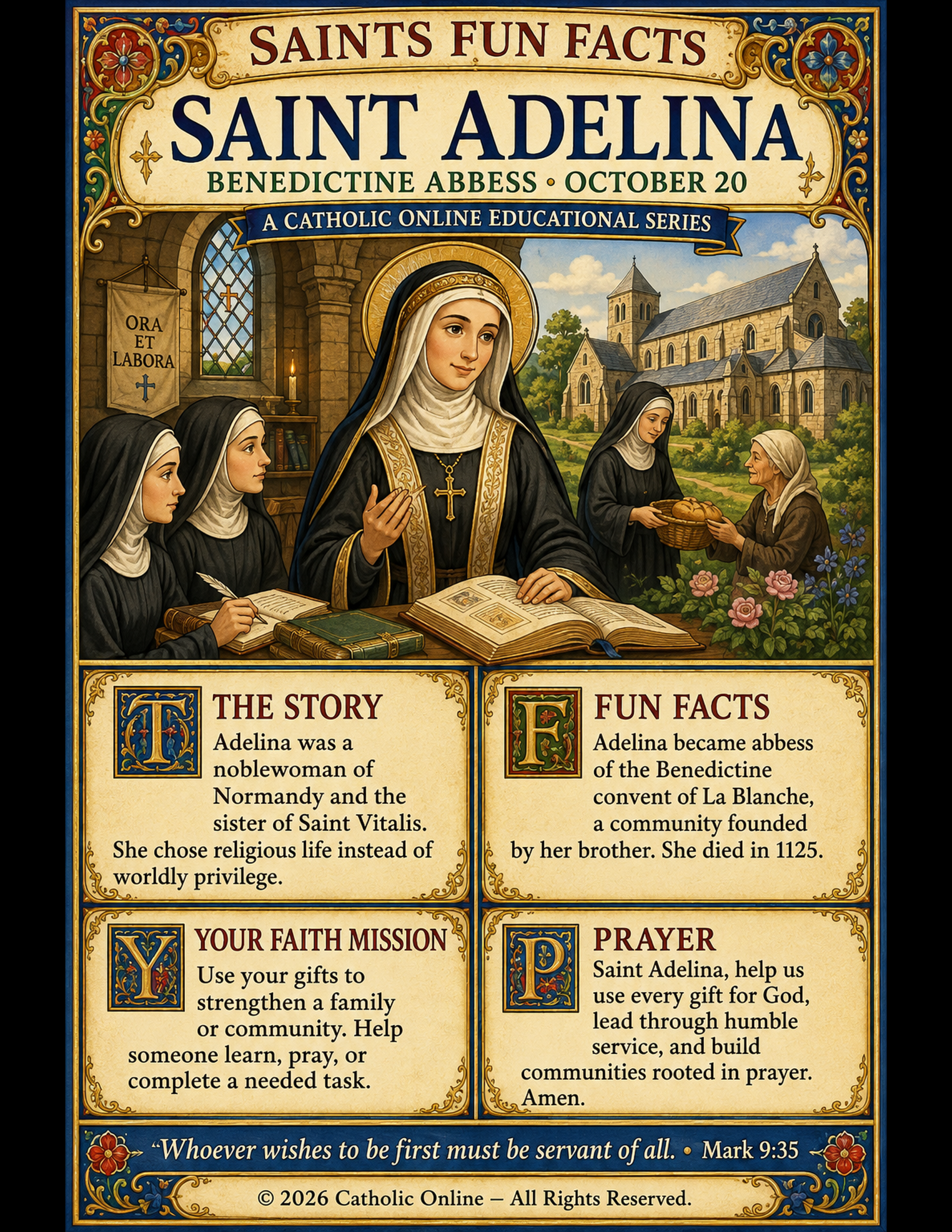 St. Adelina Fun Fact Image