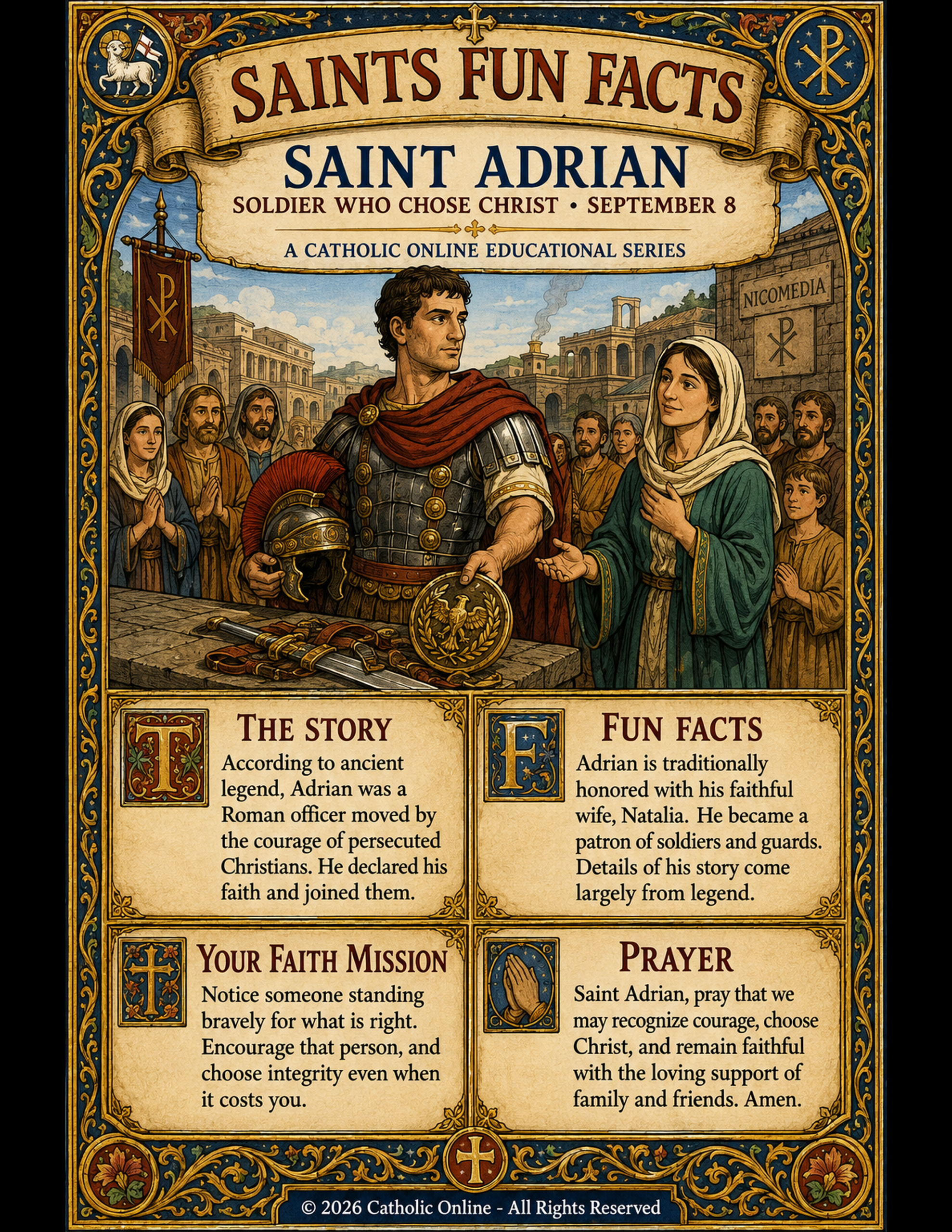 St. Adrian Fun Fact Image