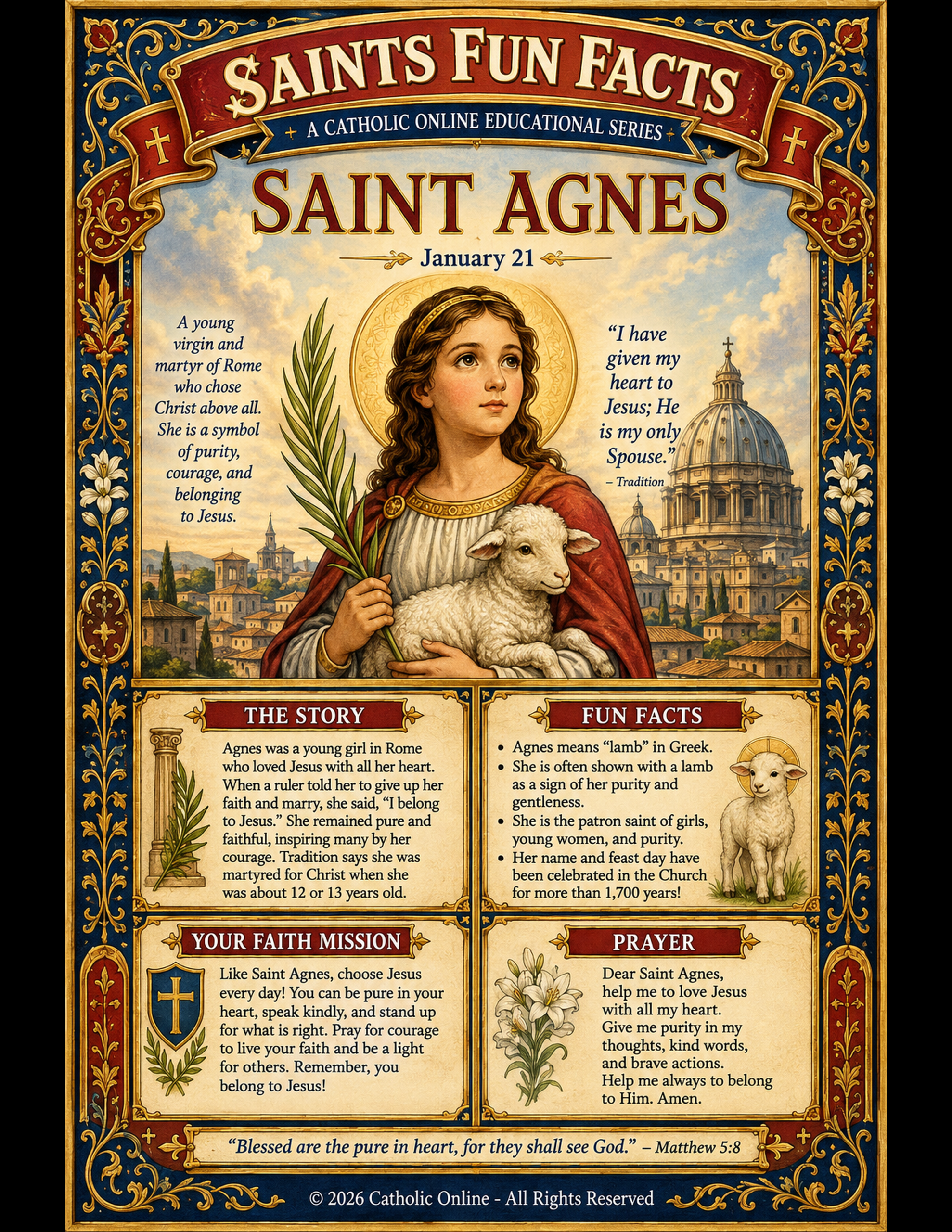St. Agnes Fun Fact Image