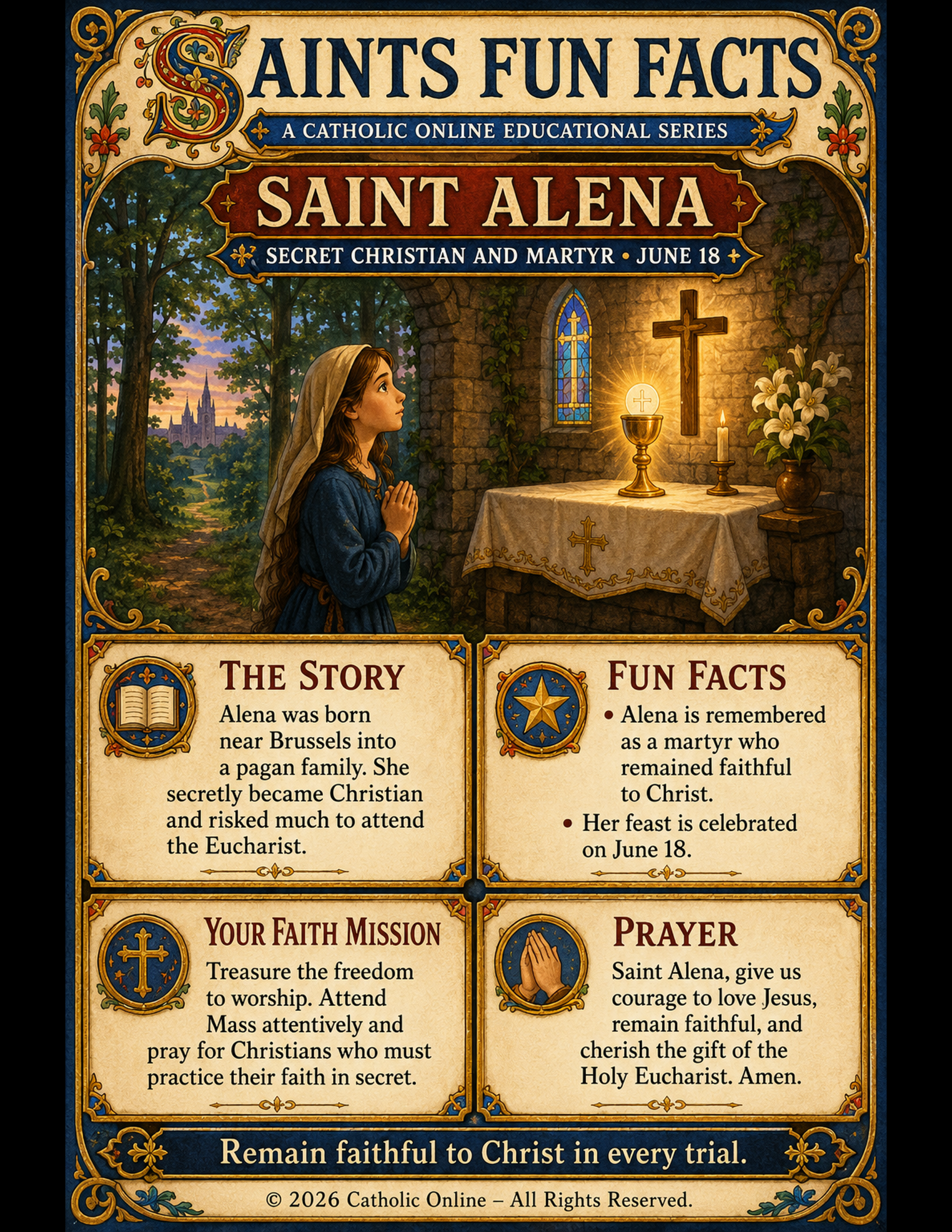 Saints Fun Facts for St. Alena