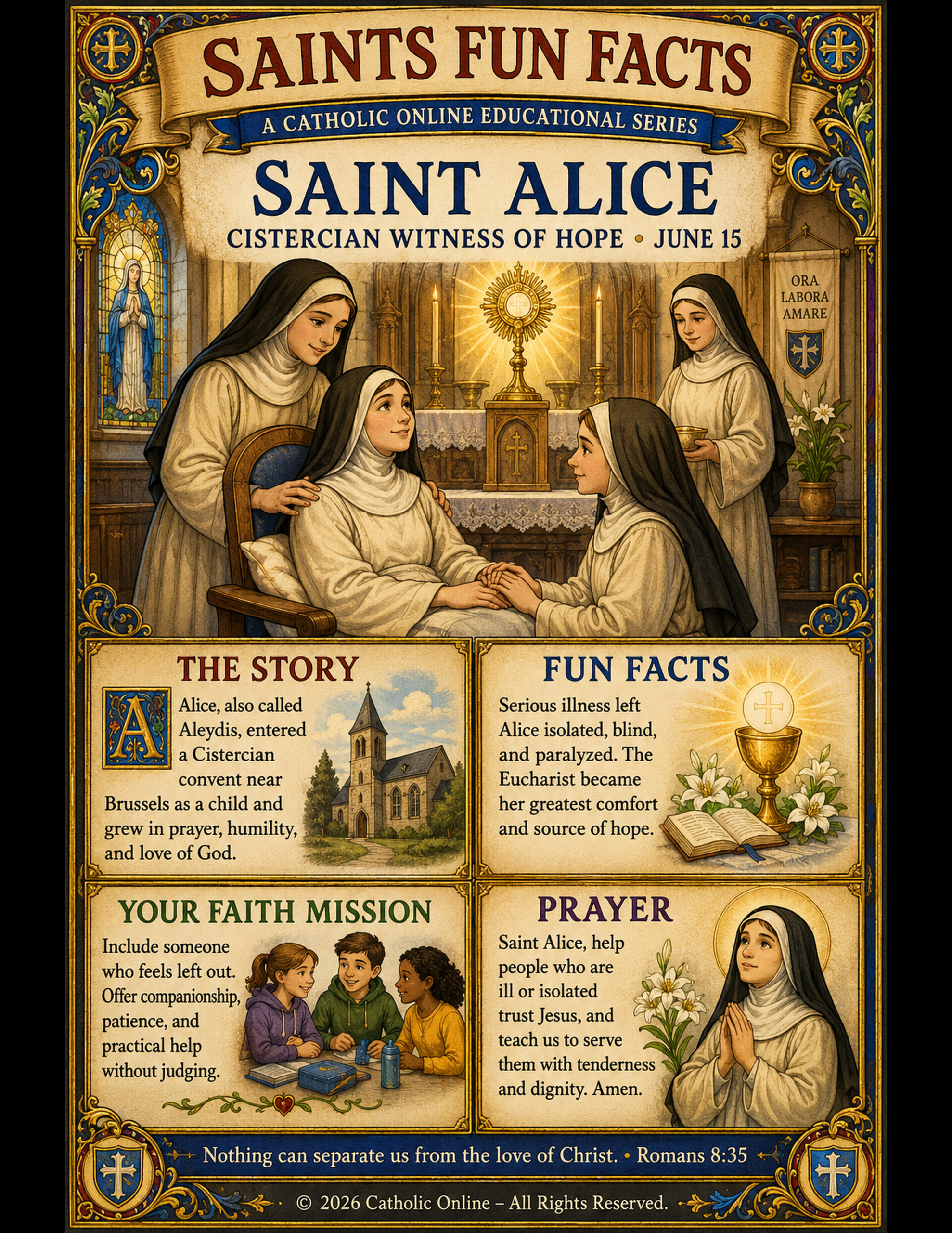 Saints Fun Facts for St. Alice