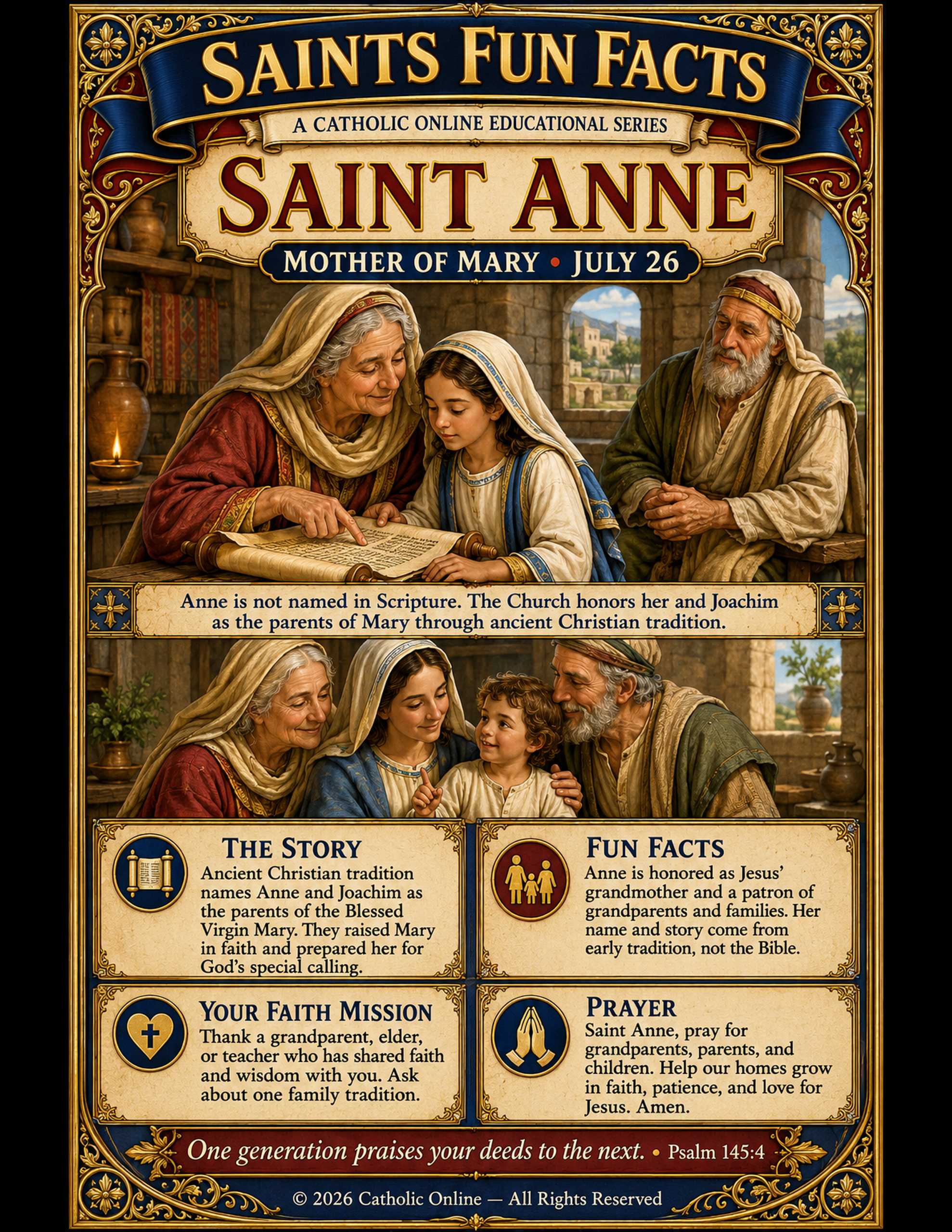 Saints Fun Facts for St. Anne