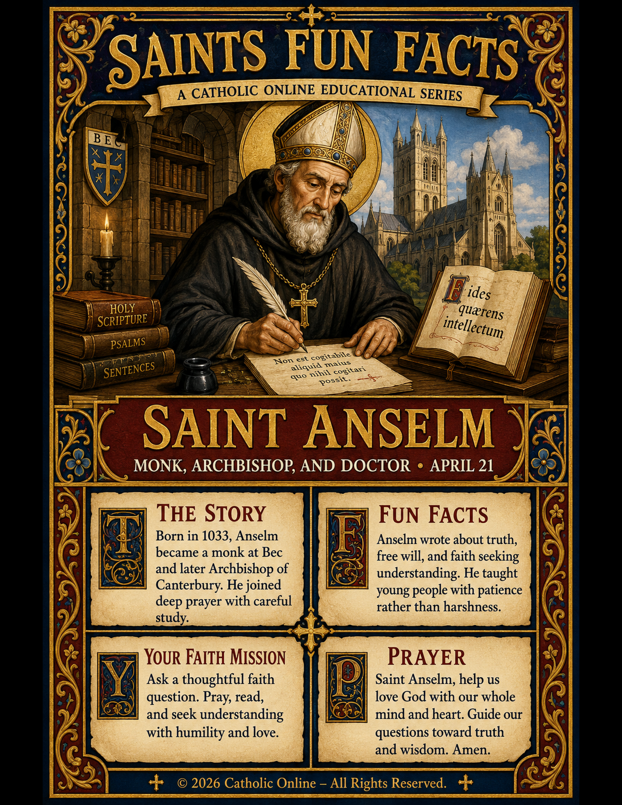 St. Anselm Fun Fact Image