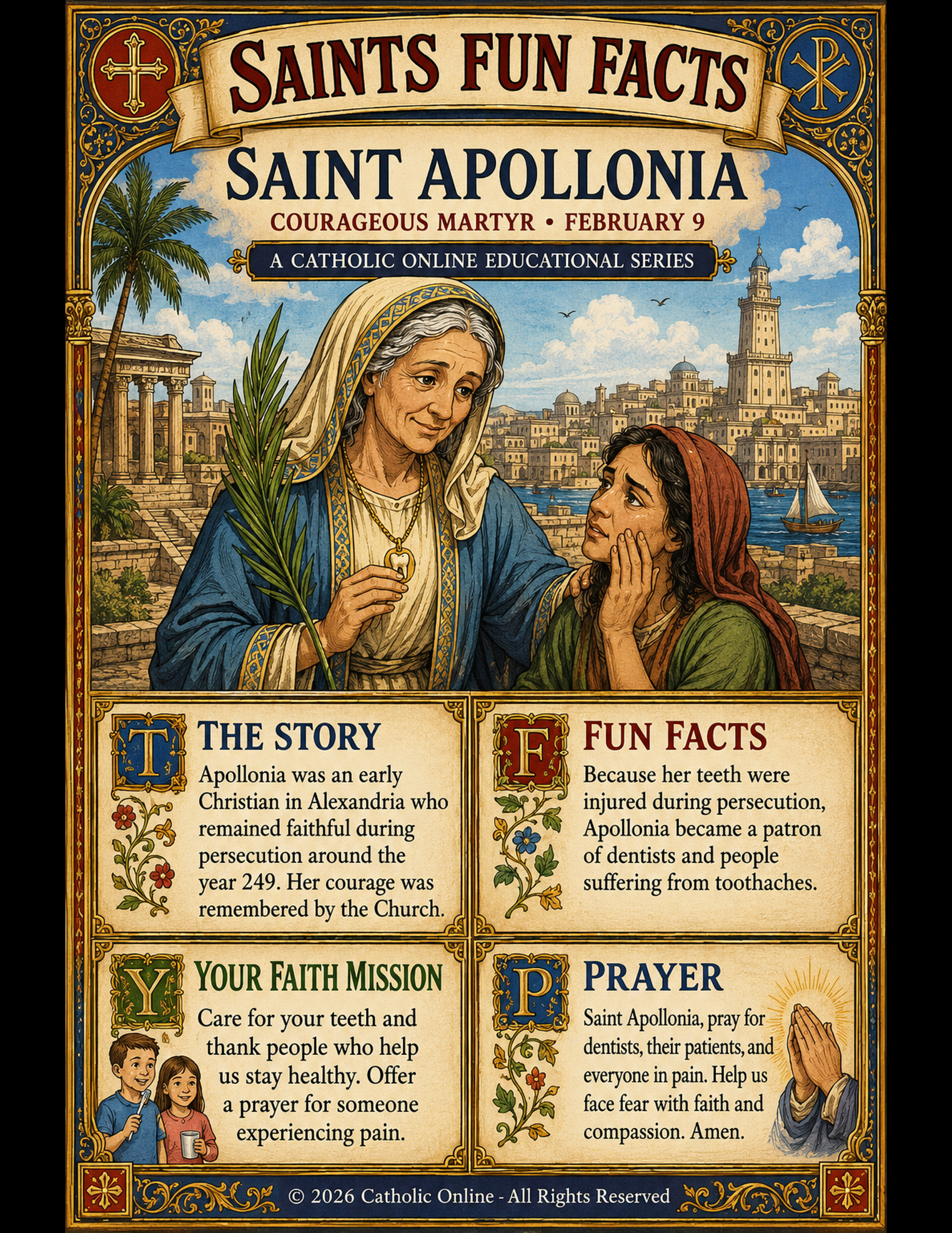 Saints Fun Facts for St. Apollonia