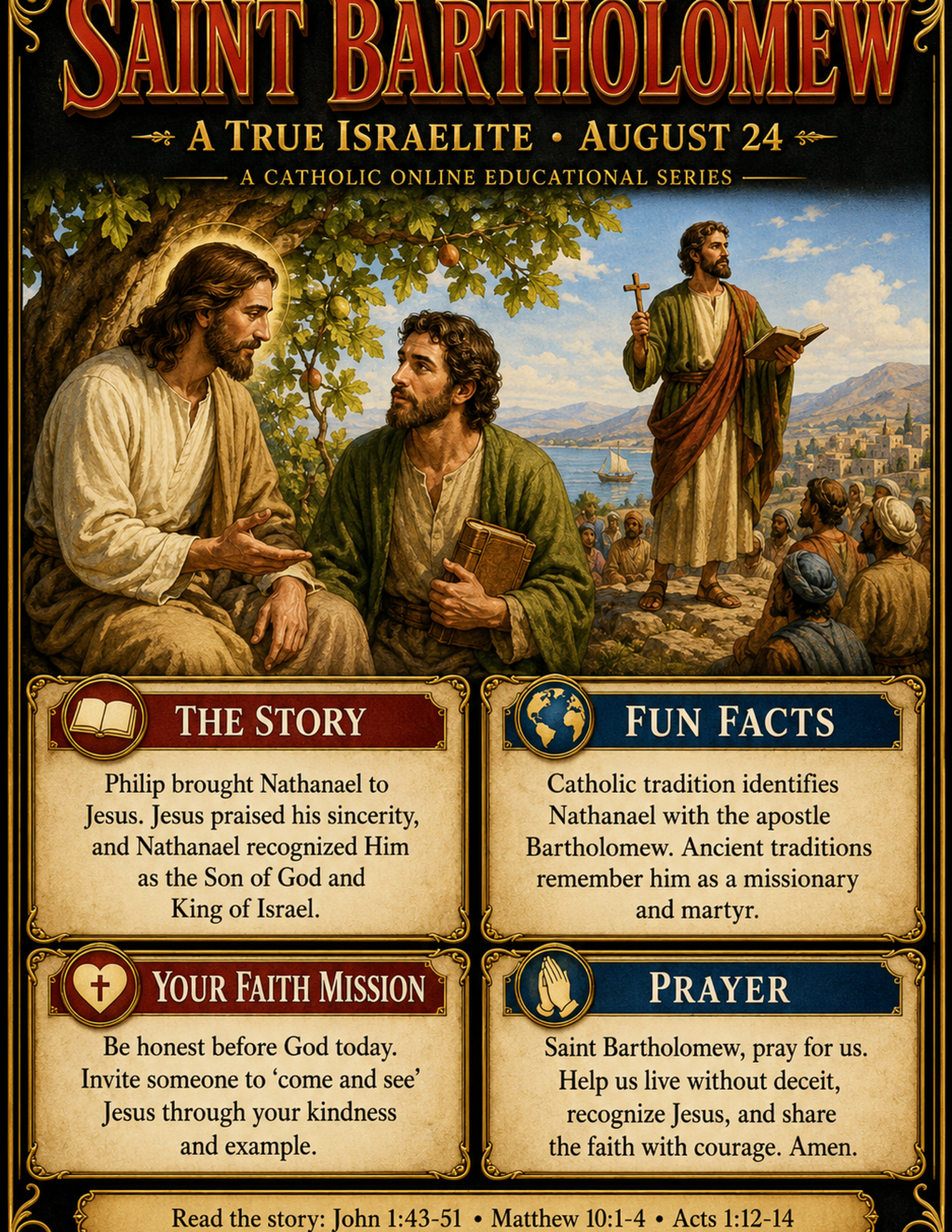 Saints Fun Facts for St. Bartholomew