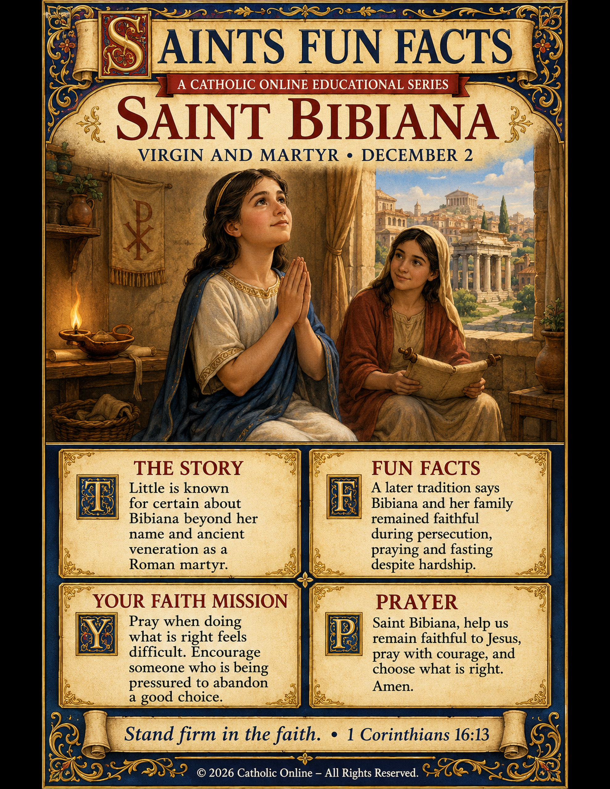 St. Bibiana Fun Fact Image