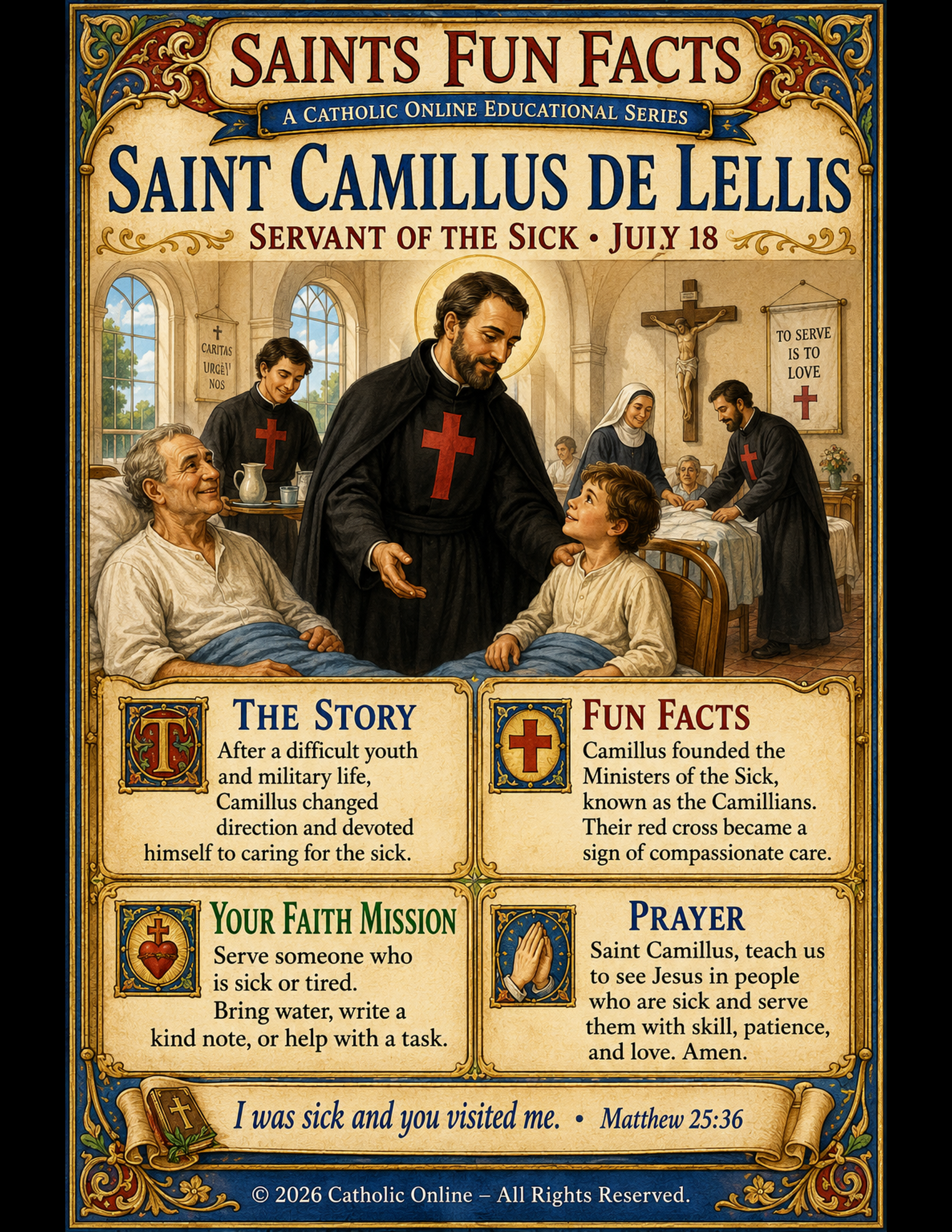 St. Camillus de Lellis Fun Fact Image