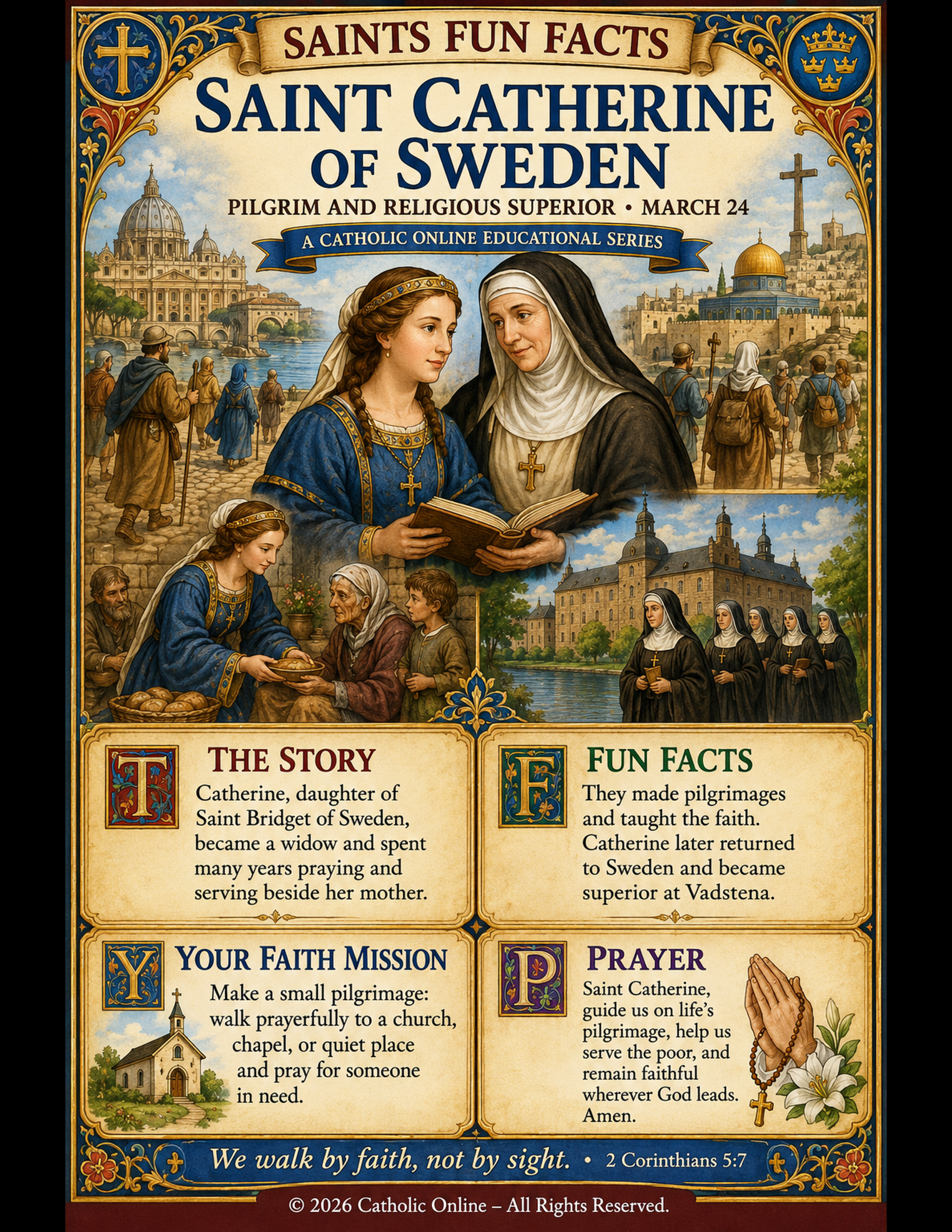 St. Catherine of Sweden Fun Fact Image