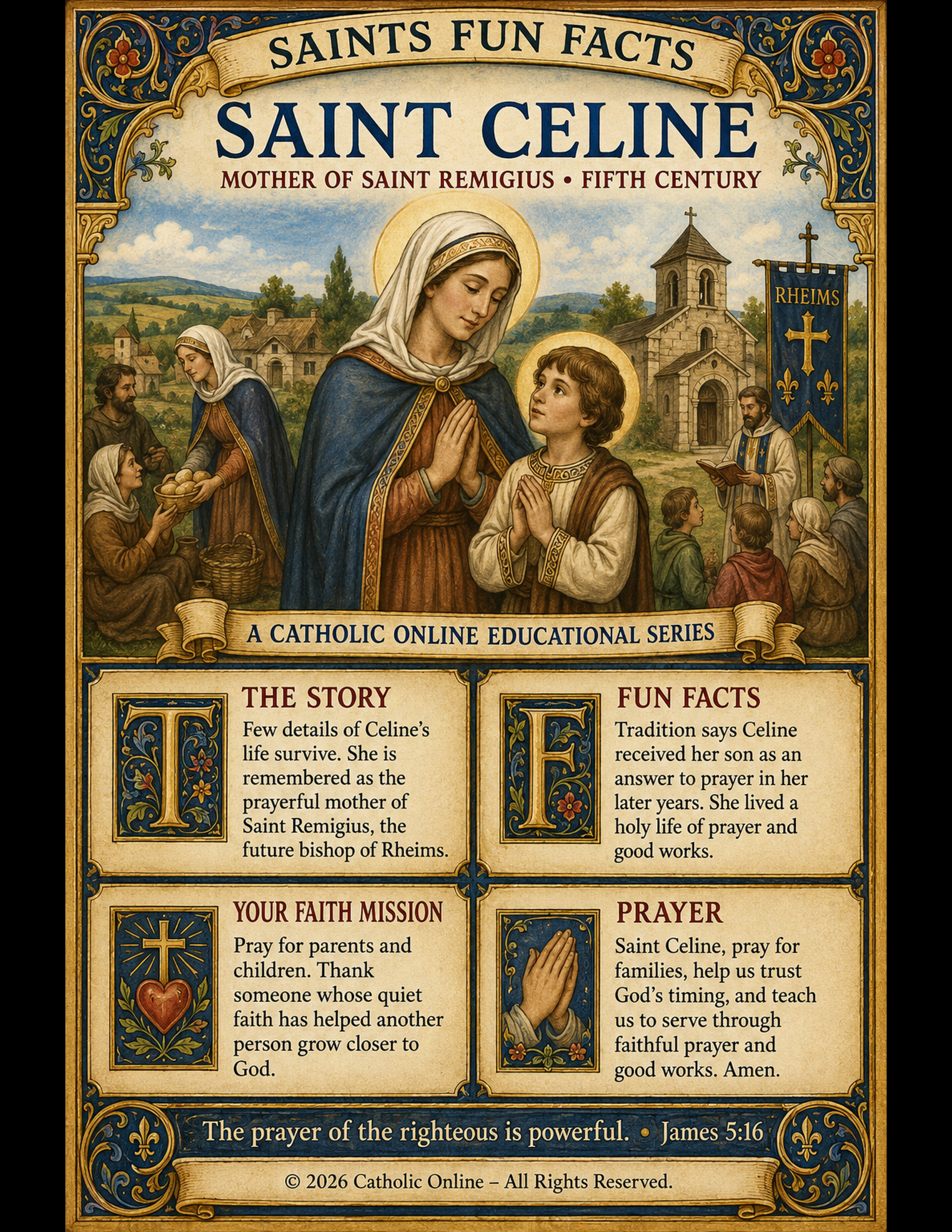 St. Celine Fun Fact Image