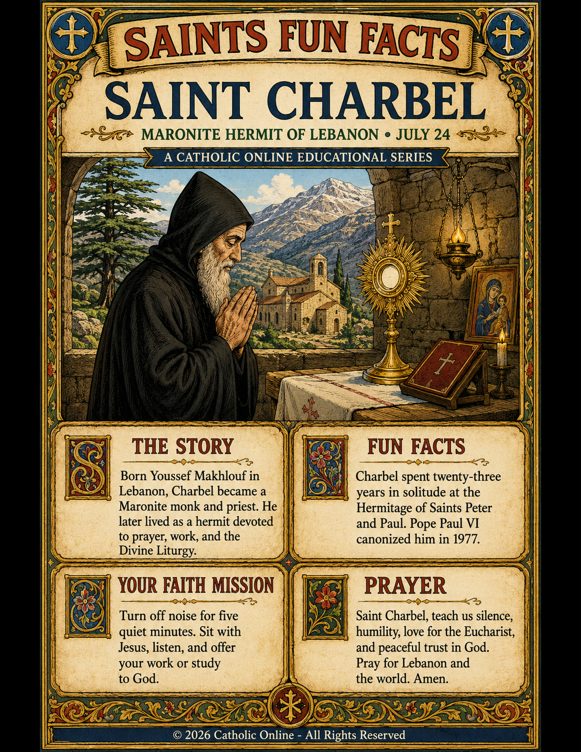 St. Charbel Fun Fact Image