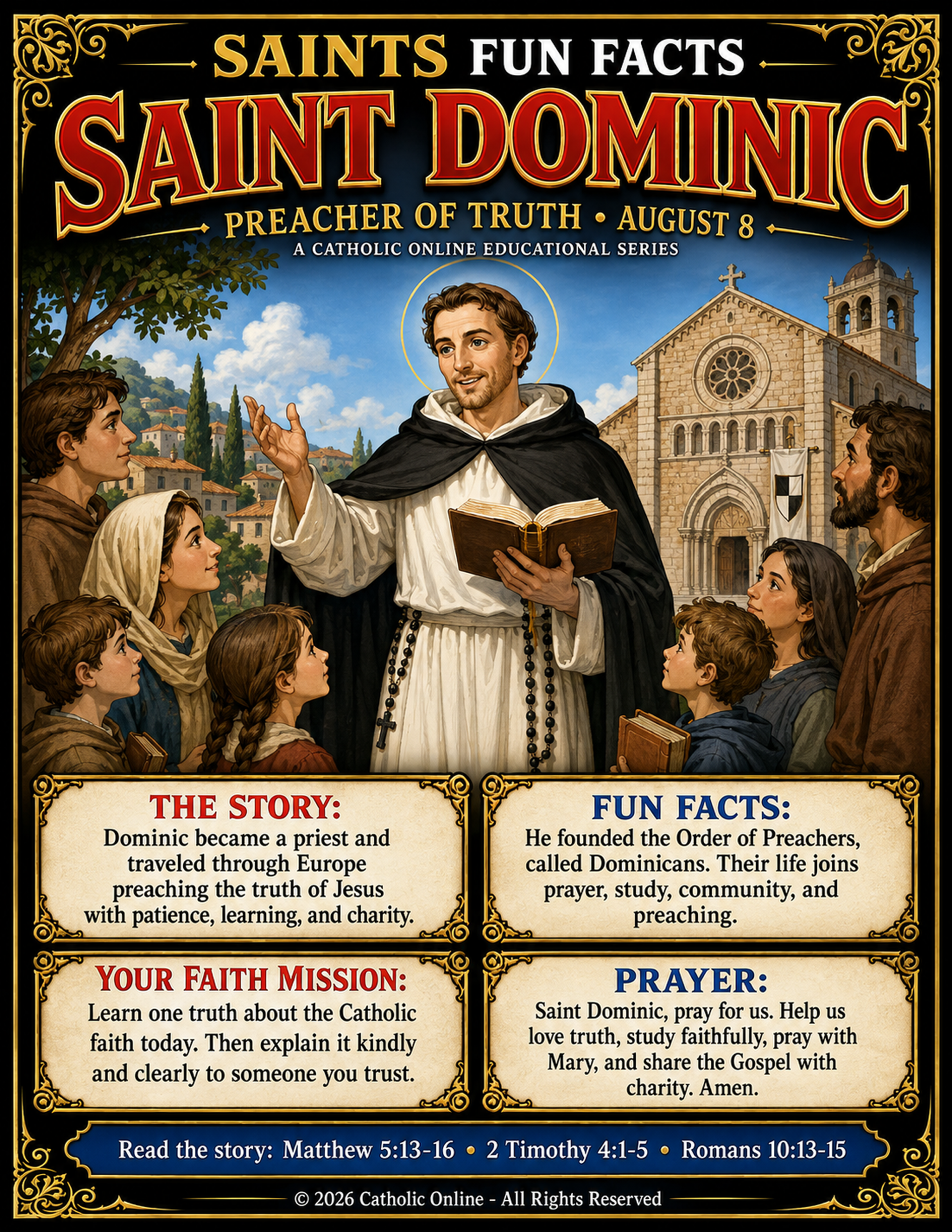St. Dominic Fun Fact Image