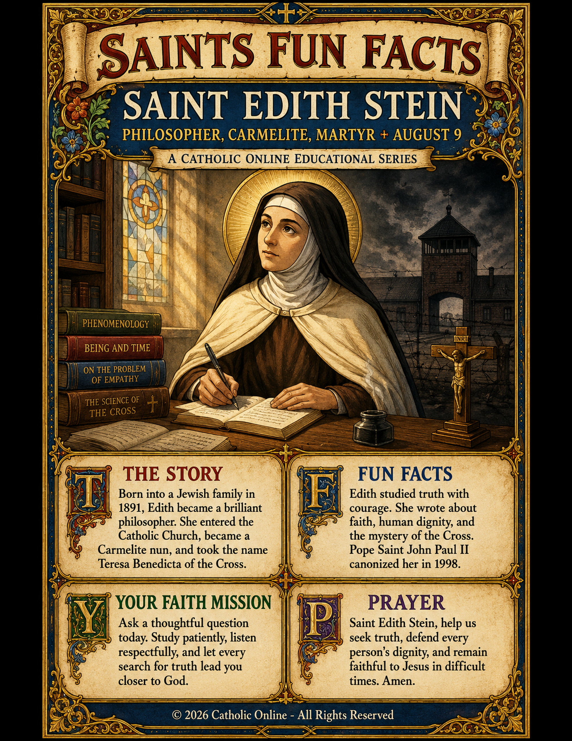 St. Edith Stein Fun Fact Image