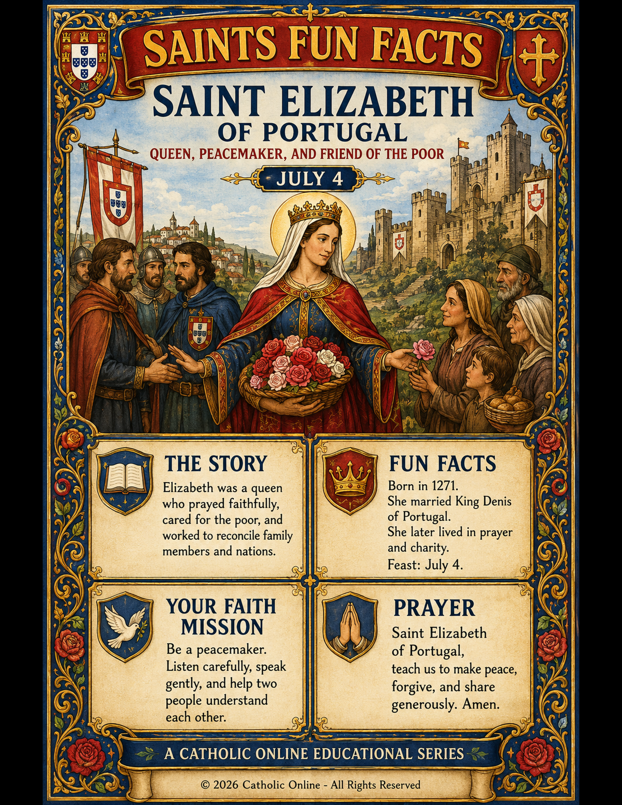 St. Elizabeth of Portugal Fun Fact Image