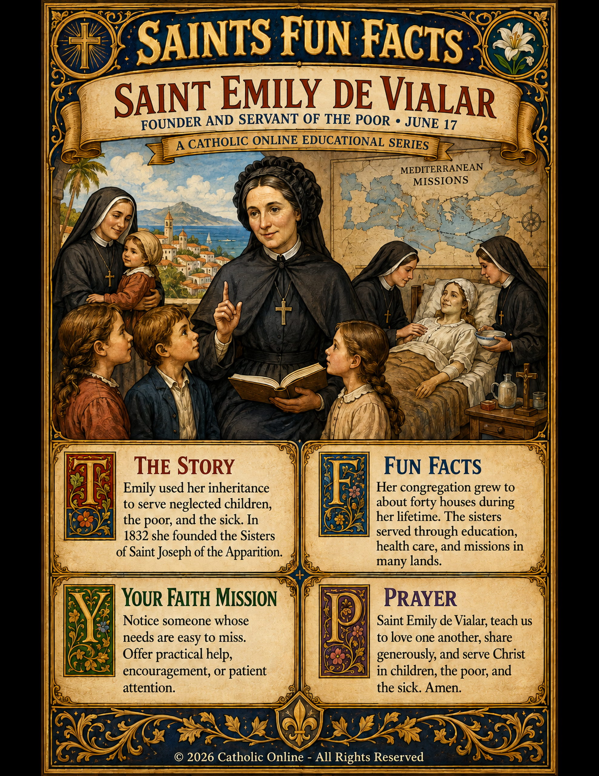 St. Emily de Vialar Fun Fact Image