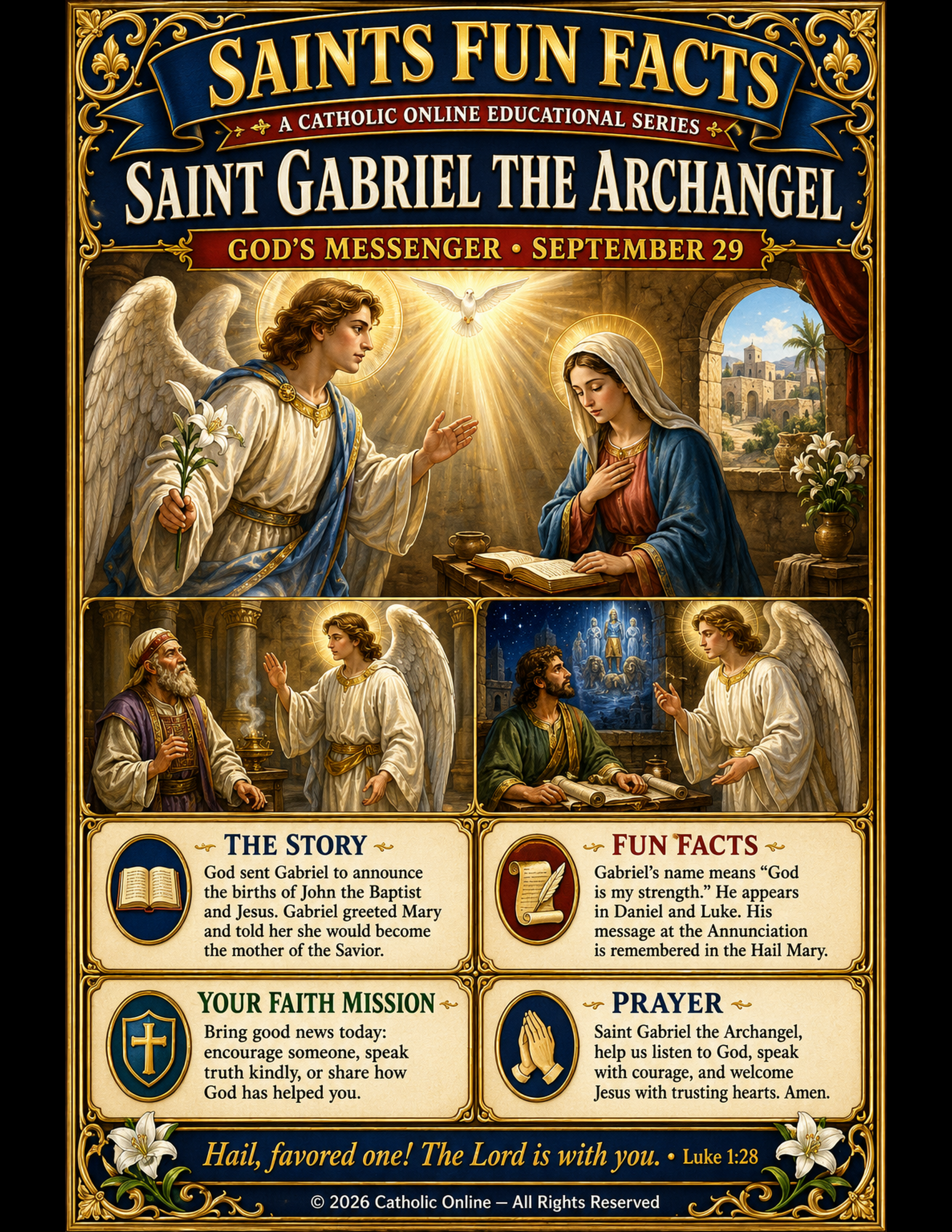 St. Gabriel, the Archangel Fun Fact Image