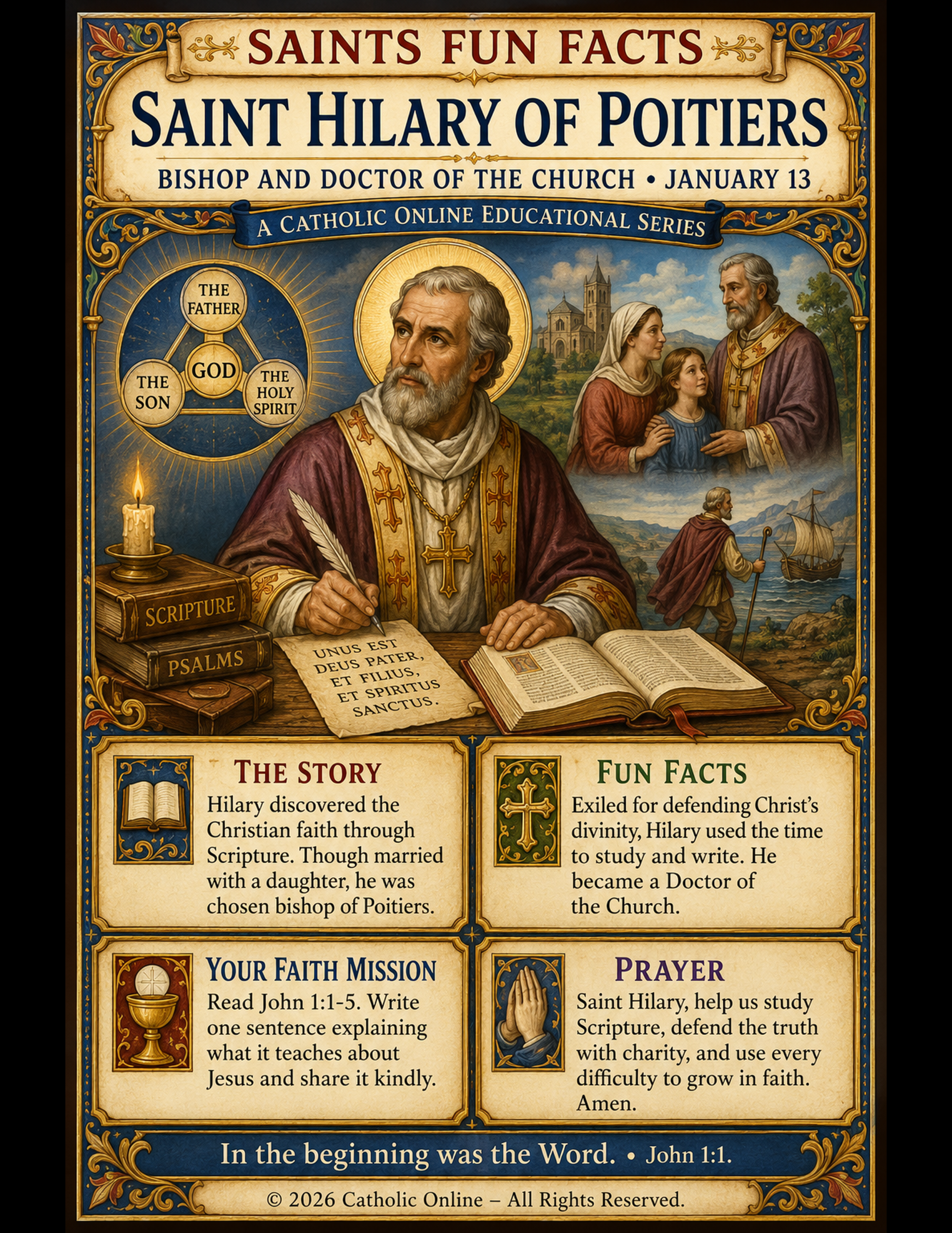 St. Hilary of Poitiers Fun Fact Image