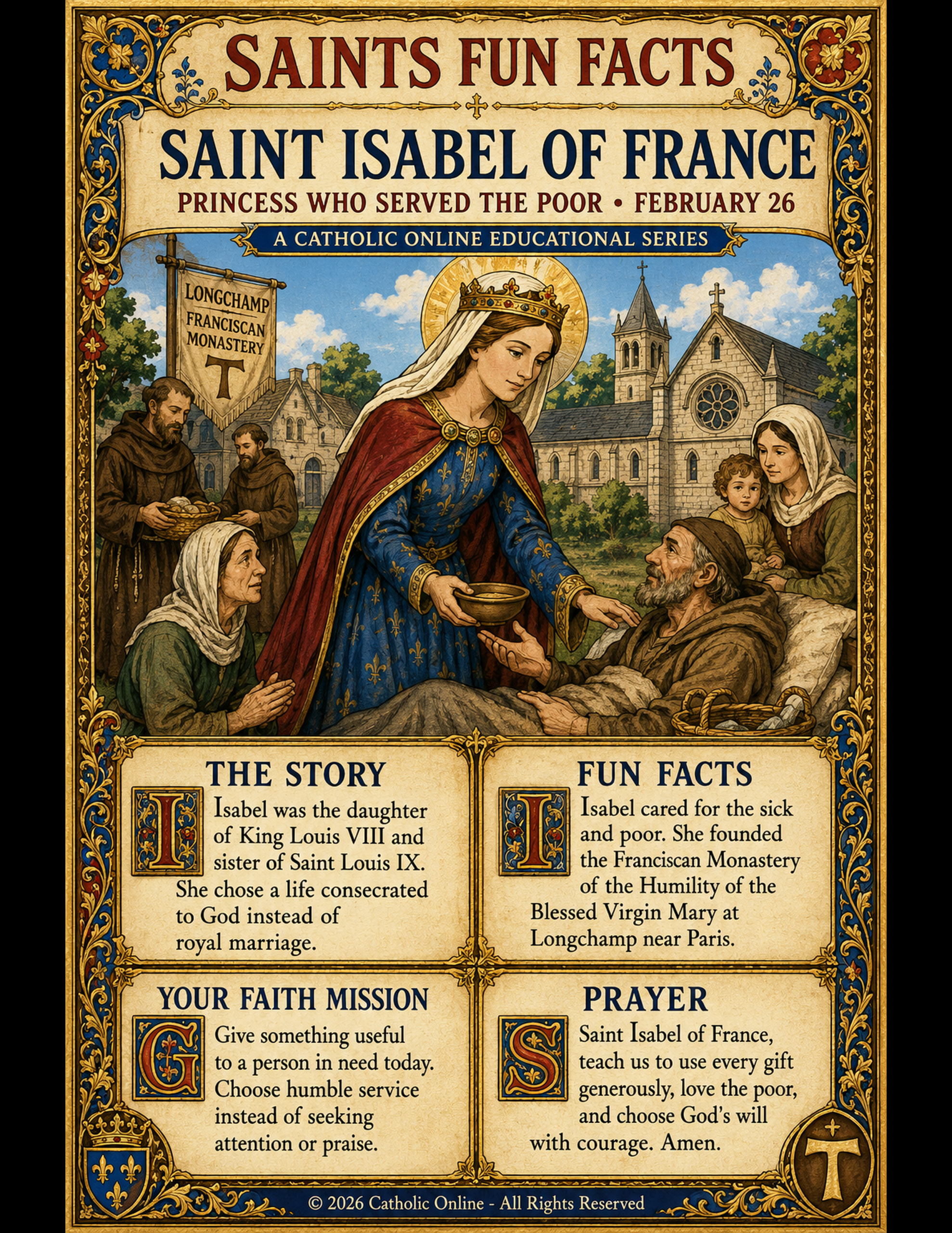 St. Isabel of France Fun Fact Image