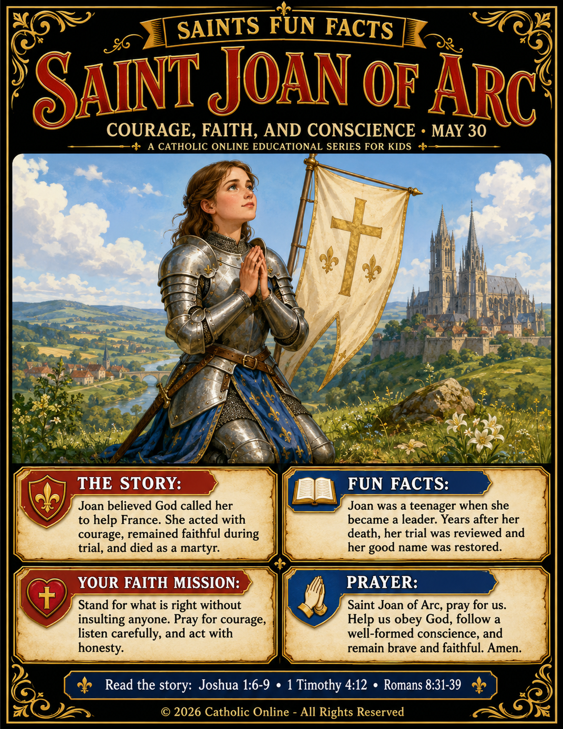 Saints Fun Facts for St. Joan of Arc