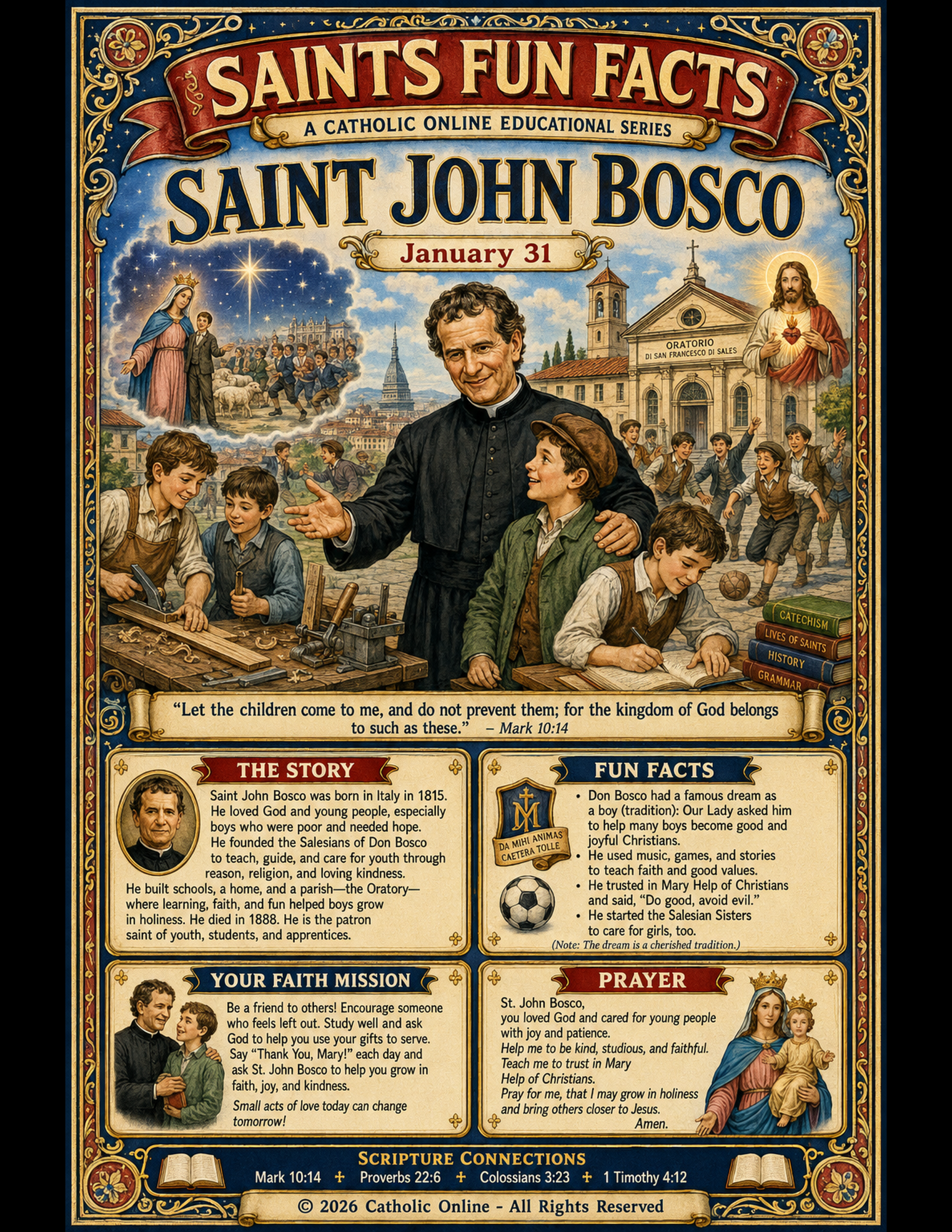 St. John Bosco Fun Fact Image