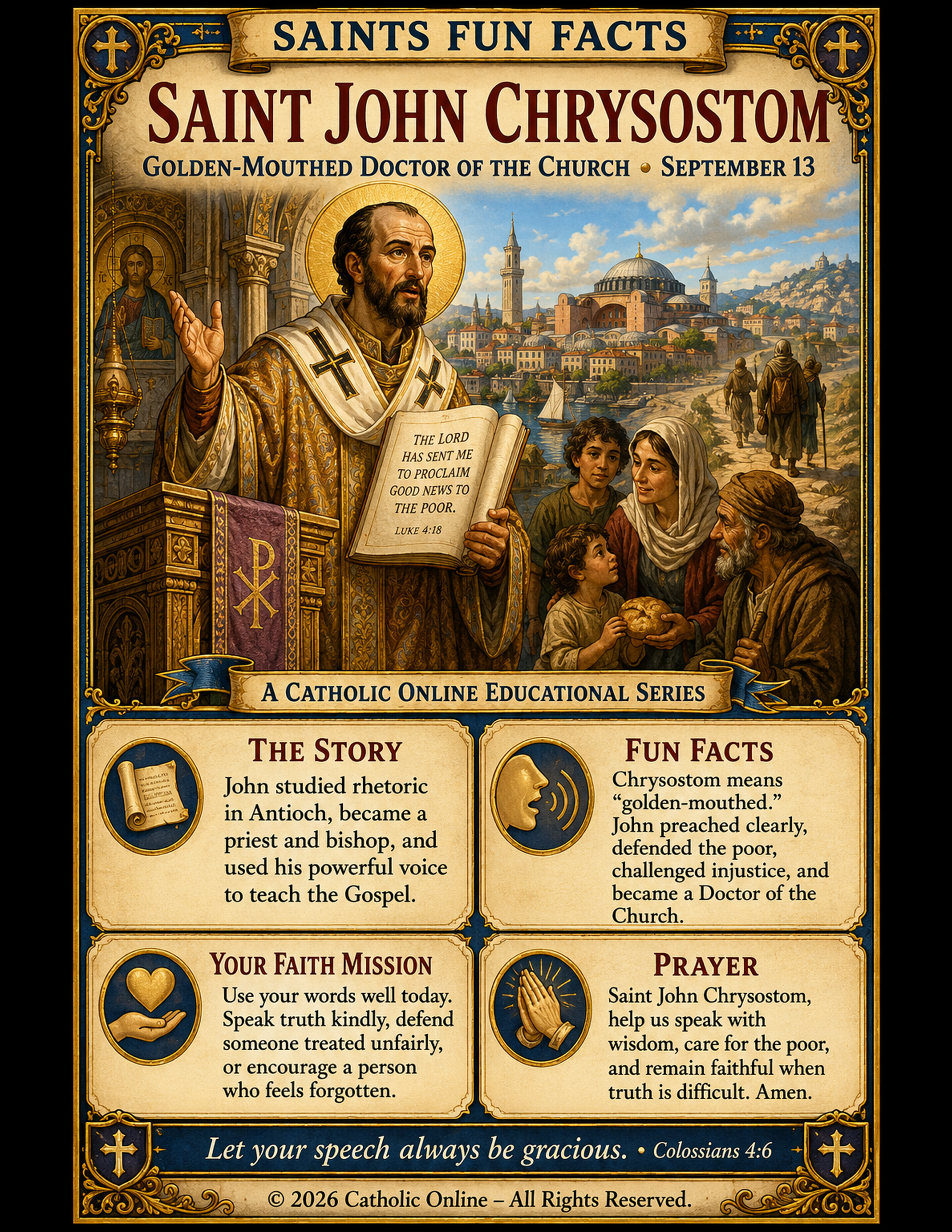 St. John Chrysostom Fun Fact Image
