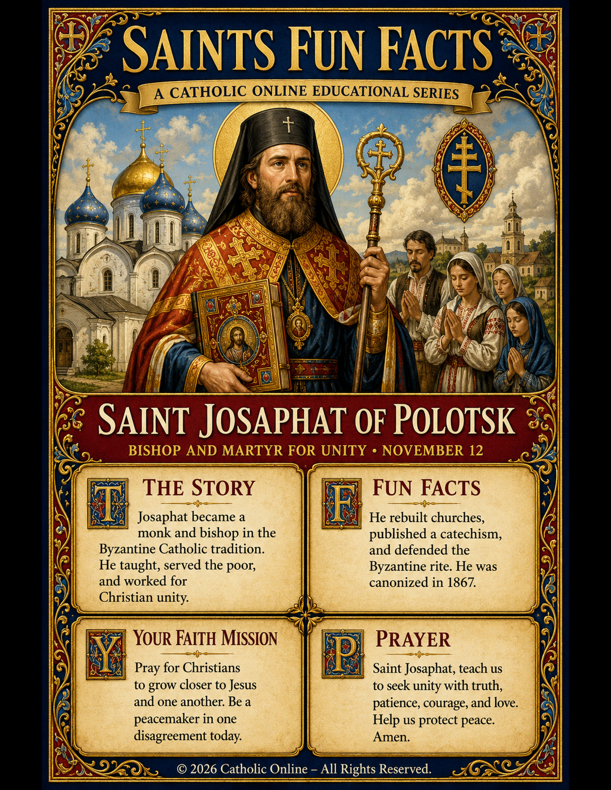 St. Josaphat of Polotsk Fun Fact Image